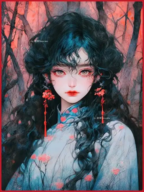 《满江红》夜色回廊画面